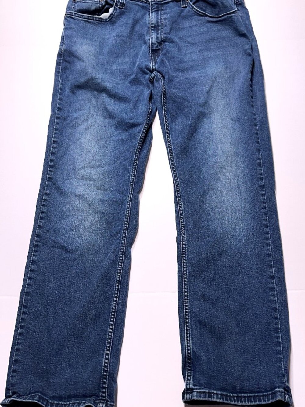 Levi’s 559 Relaxed Straight Jeans 36x30 Medium Wash Blue Zip Fly Denim
